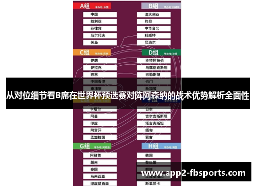 从对位细节看B席在世界杯预选赛对阵阿森纳的战术优势解析全面性